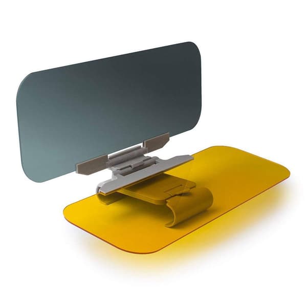 HD Car Sun Visor - Anti Glare for Day Night Driving - Adjustable Sunshade and Night Vision Extender