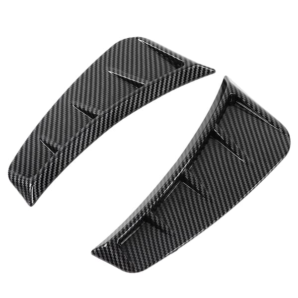 Par Forreste Kofanger Side Luftventil Trim Udvendig Kulfiber Stil Universal Dekoration