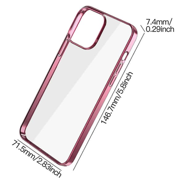 adsorb skal till iphone 13 pro 6.1in stötsäker bumper transparent silikon