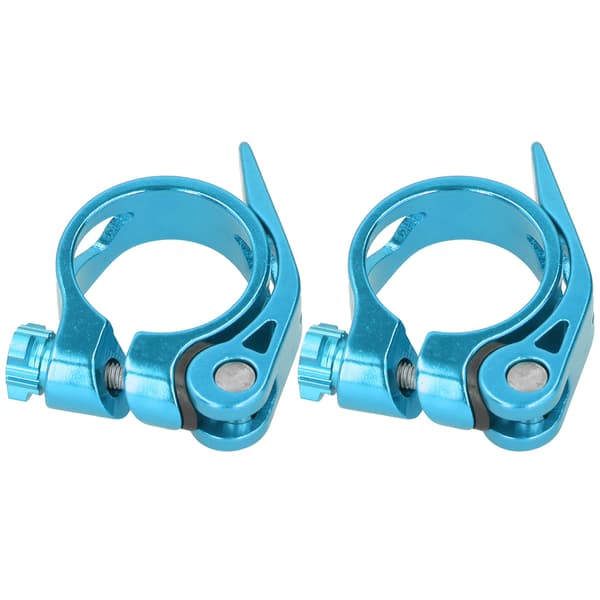 2 stk. 34,9 mm Mountain Road Bike Quick Release Sadelpind Klemme Rør Clip Tilbehør blå