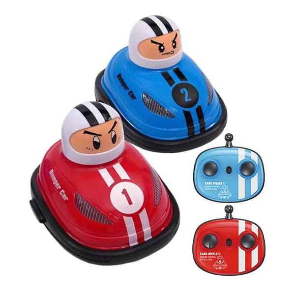【03】2 Spelare Head to Head Battle RC Stötfångarbilar för Barn Tonåringar Vuxna