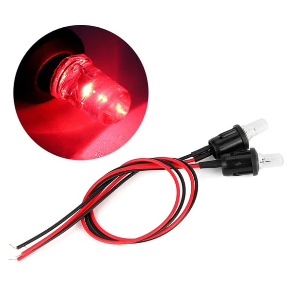 1 pari DC 12V auton LED-vaihtuva hälytys kojelaudan valo