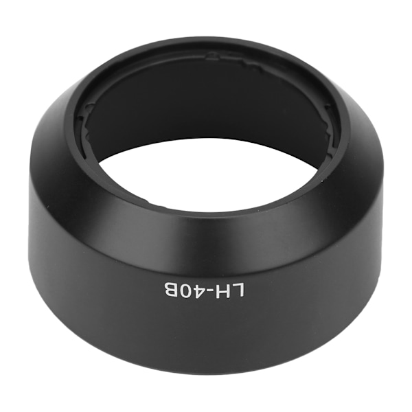 LH-40B Kvalitets Bærbar Kameraobjektivhætte i Plast til Olympus M.ZUIKO 45mm f1.8 (sort)
