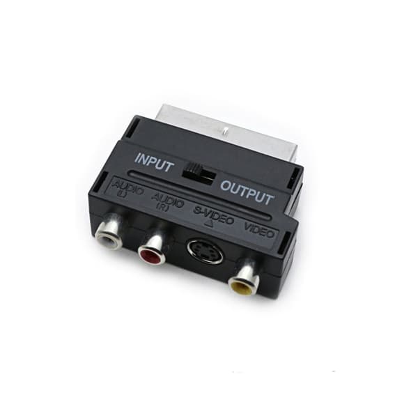 Scart komposit audio/video adapter, input/output