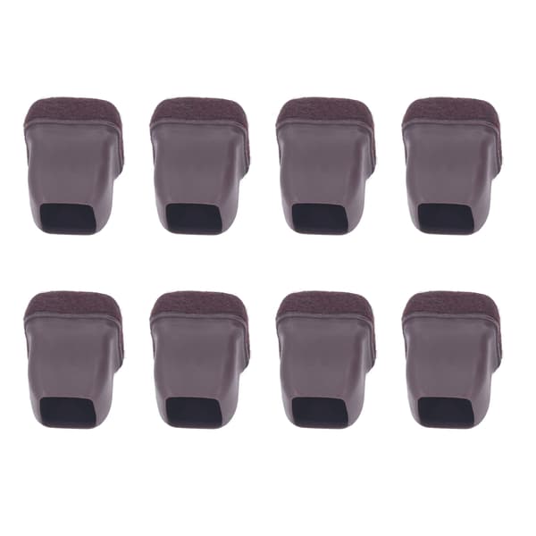 8 st Stolsbensskydd TPE Golvskydd Möbelbenskydd Set Kit för Bord Pall Brun S