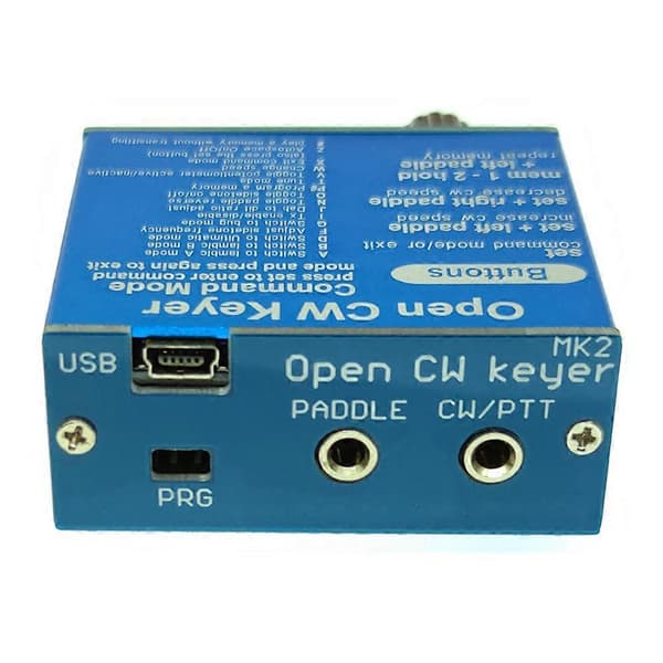 【03】Open CW Keyer MK2 KIT with Metal Casing CW Keyer MK2 KIT CW Speed adjustable from 1 to 999 WPM