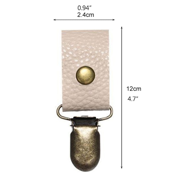 Lomme Hat Clip Cap Holder Clips til Rejse Håndtaske Hat Clips PU Læder Hat Holder til Udendørs Rejsetilbehør