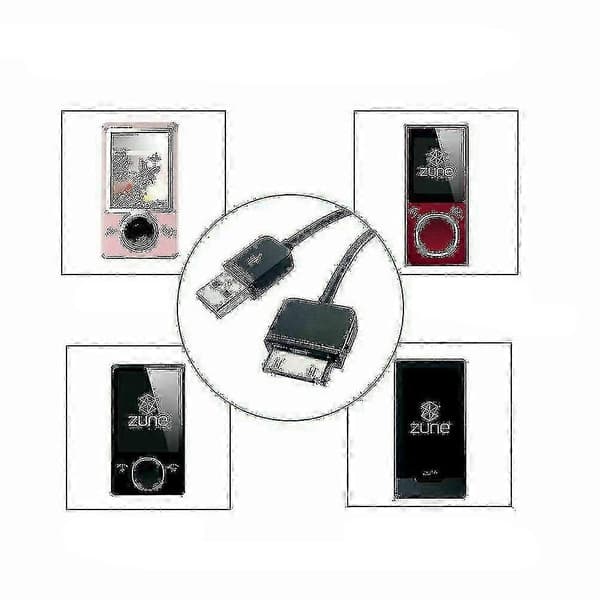 Til Microsoft Zune 8 16 30 32 64 80 120 Gb USB-data synkroniseringsopladerkabel