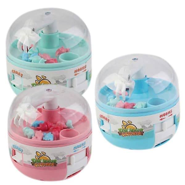 3 kpl dinosauruspyydystysjuhlaleluja lapsille, mini dinosaurus-kynsikone, mini kynsikone kynsipeliin