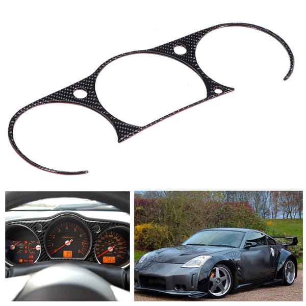 Kolfiber Interiör Instrumentpanel Kåpa Trim - Nissan 350z 2006-2009