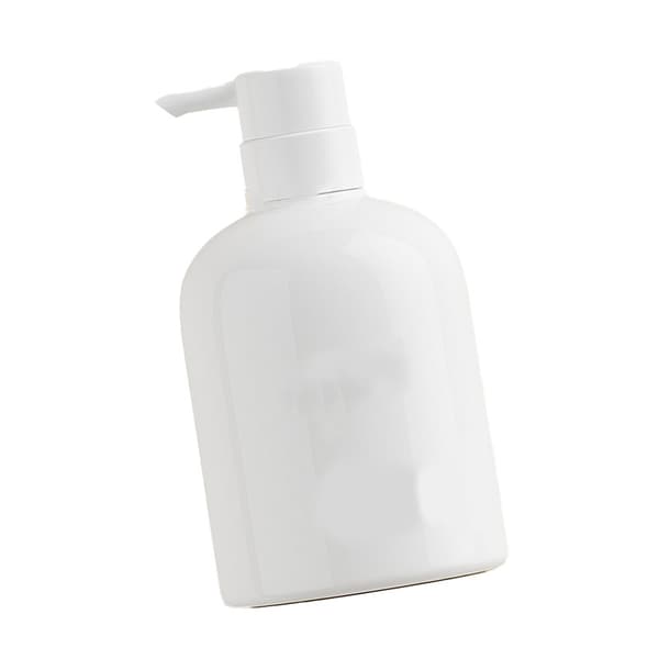 Schampodispenser Flaska Plast 500ml Stor Kapacitet Heminredning med Pump för Badrum Vit