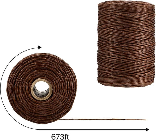 【03】Floral Wire Vine Wire Binding Wire Rustic Wire for Flower Bouquets (Brown, 205 Meters)