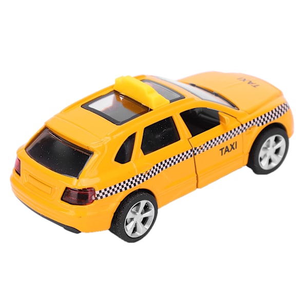 1:32 Legetøjsbil Legering Taxi Model Simulation Lyd Lys Kabine Model Træk Tilbage Børnegaver#2
