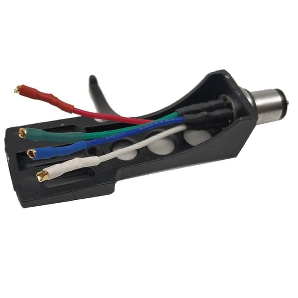 2X Vinyl Phono Stand Pladespiller Headshell Universal LP Phono Pickup Fonograf Hovedholder Stylus Ledning Musta