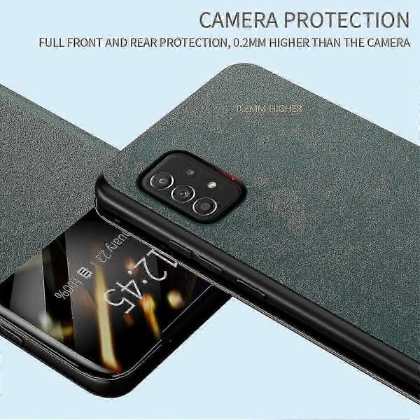 Til Samsung Galaxy A52 4G/5G/A52s 5G View Window Drop-proof Læder Telefoncover med Kortholder Stand Orange