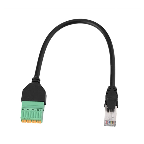RJ45 Hanstik til 8-Pin Fjederforbindelse Terminalblok Adapterkabel