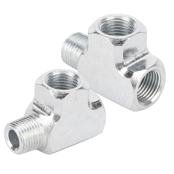Olje Vatten Sensor Tryckmätare Och Adapter T Typ Tee Rörkoppling 1/8 Tee 3-vägs