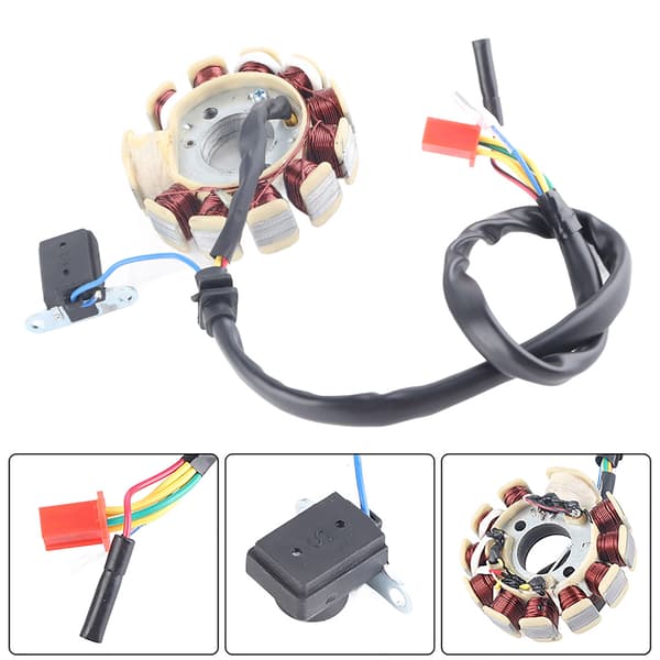 Generator Stator med 11 Pole Spoler til 150cc GY6 Scooter Motorer