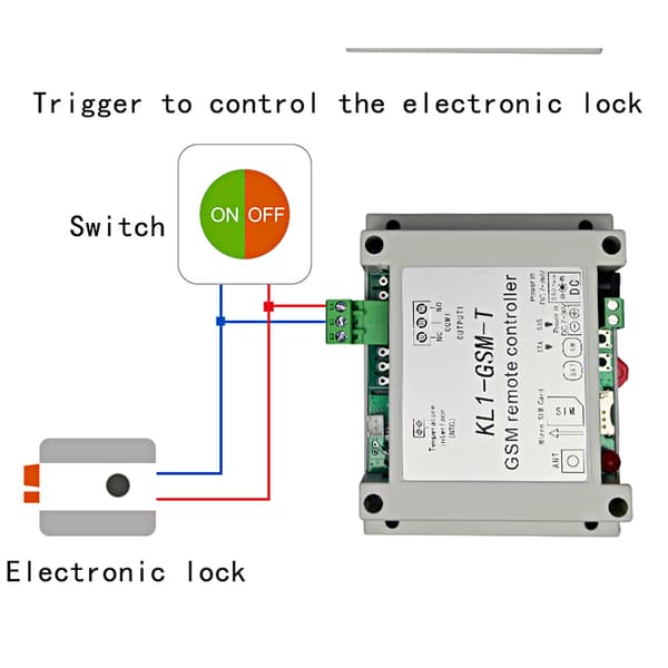 7-36VDC Övervakning Fjärrkontroll GSM Temperatur Termostat Kontrollsensor