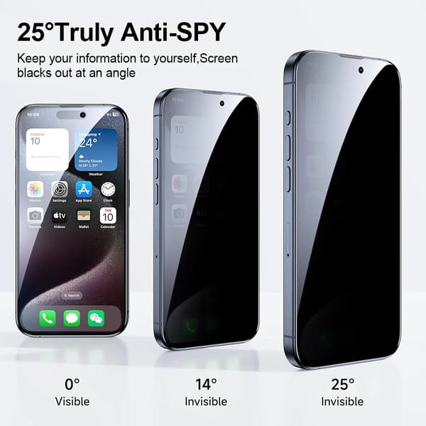 【03】Fuld dækkende beskyttelsesglas til iPhone 13 Pro Max med nemt installationskit