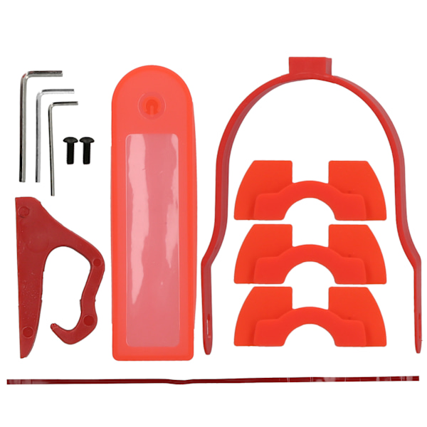 Elsparkcykel Tillbehör Kit Set Silikonskydd Krok Dämpning + Bakre Stänkskärmsfäste Passar för XIAOMI M365/PRO