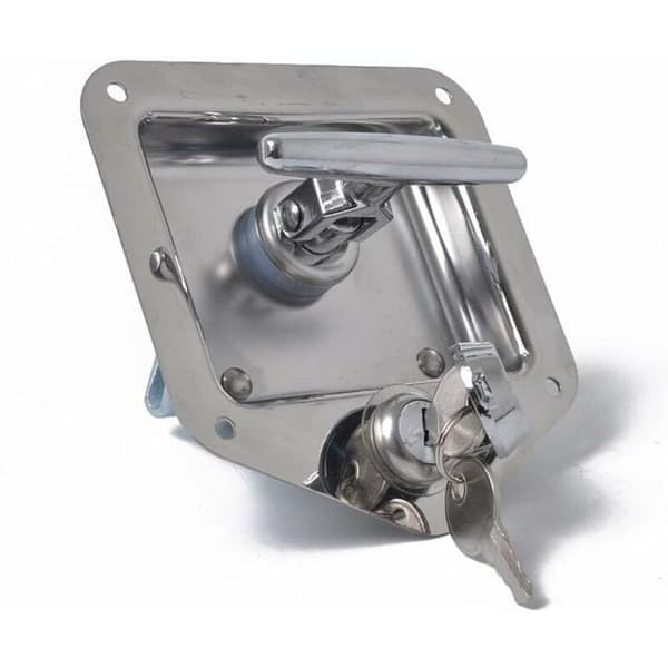 【03】Service truck latch with professional design, durable chrome finish adjustable cam depth for toolboxes and more