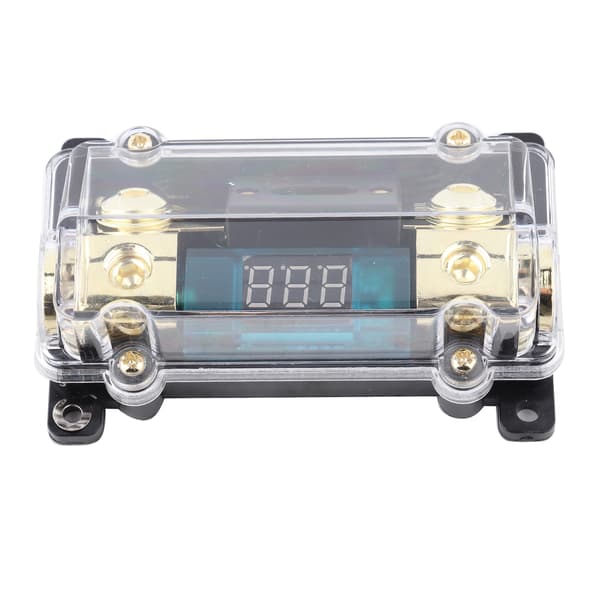 24V 100A Bil Audio Digital Afbryder Sikringsholder Distributionsblok med LCD-display