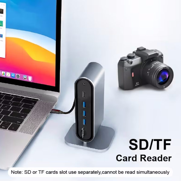 12-i-1 USB-C Hub Dockingstation, USB 3.0 hub, USB hub