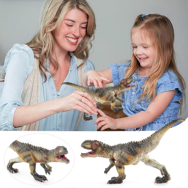 Pojkpresent dinosauriemodell solid handmålad minnesfigur