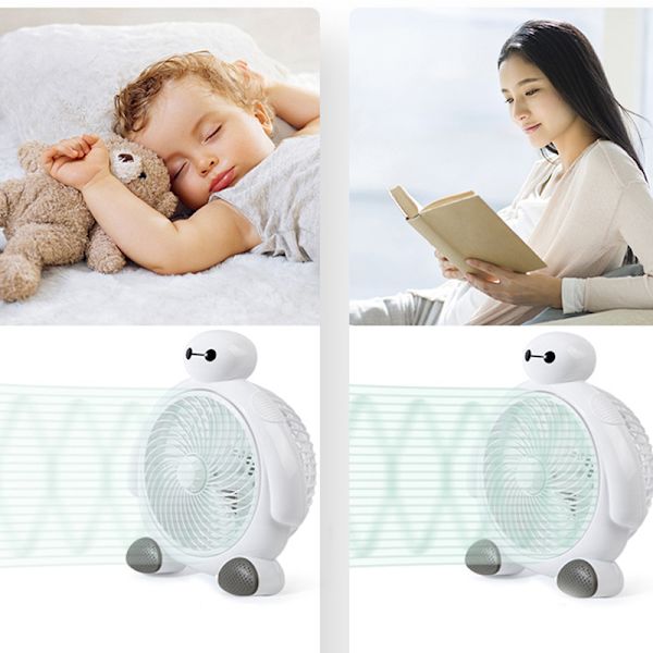 Elektrisk fläkt Mini för studenthem sängbord sovrum kontor skrivbord Typ 3