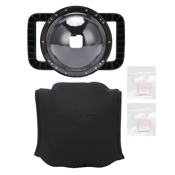 SHOOT Undervands Dome Dobbelt Håndholdt Port Kamera Dykkerhus til Gopro 9 Action Kamera (XTGP559)