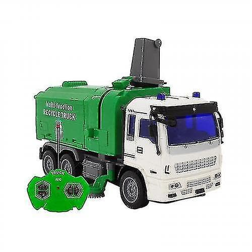 【03】RC Lastbil 4ch Fjärrkontroll Sopbil Leksaksbil