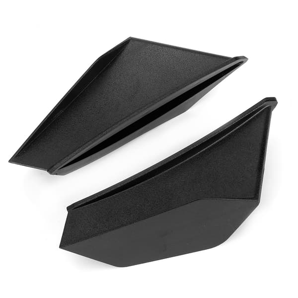 1 par universelle motorcykel winglet aerodynamisk vinge kit passer til Honda Yamaha (sort)