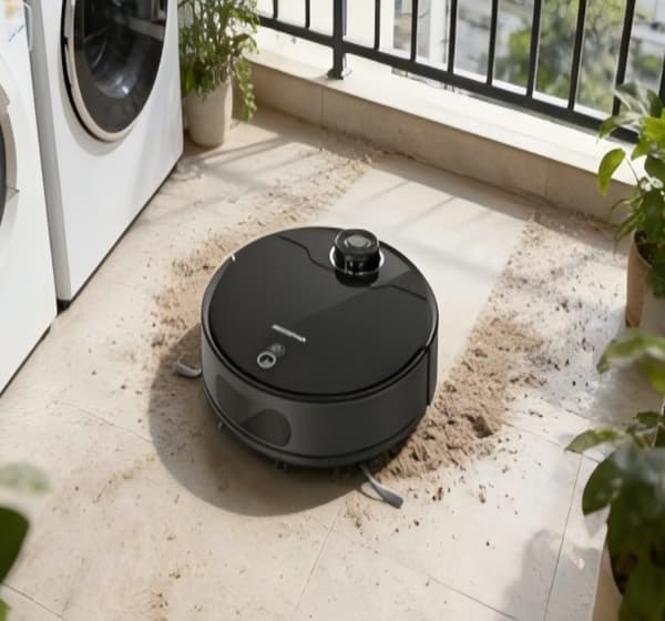 Aigostar WiFi-robotti-imuri, lasernavigointi, imurointi ja moppaus sovelluksella, kotiin