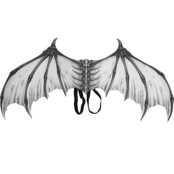 Halloween Vinge Foldbar Fest Kostume Rekvisit Cosplay Tilbehør til Børn Gave Hvid