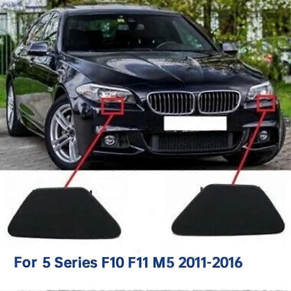 par forlygtevaskerdæksler til forkofanger til 5-serie F10 F11 2011-2016 forlygtedyse 511180486 Black
