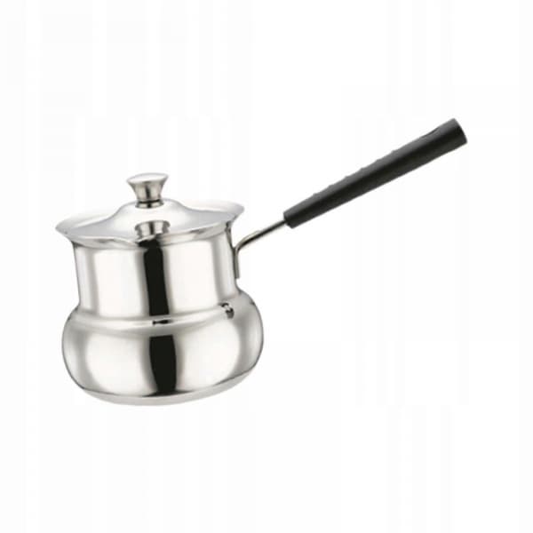 【03】Turkish coffee pot for induction hobs with handle, drum shape, 180ml