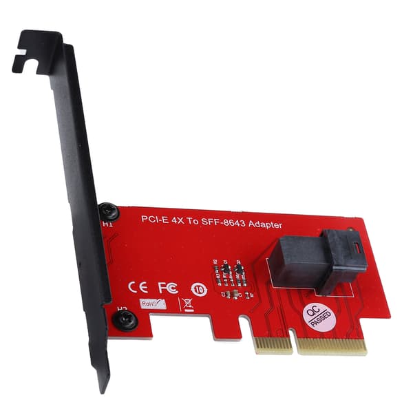 SFF-8643 til PCI-E 4X Adapterkort Konverter med 1 Mini-SAS HD 36Pin Hun Konnektor