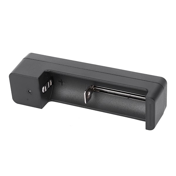 Sort PC Universal Single Slot USB Batterioplader Adapter LED Intelligent Opladning til Li Ion Celle 18650 26650 14500
