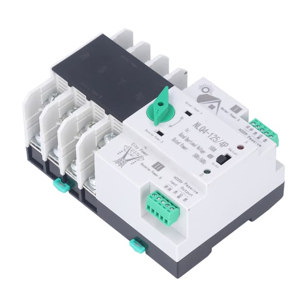 Dubbel Ström Automatisk Omkopplare Millisekund Krets Snabb Kontroller NLQ4‑125/4P 100A 220V