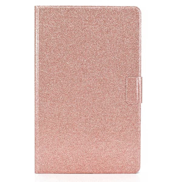 【03】Samsung Galaxy Tab A9 Glitter Läderfodral Roséguld