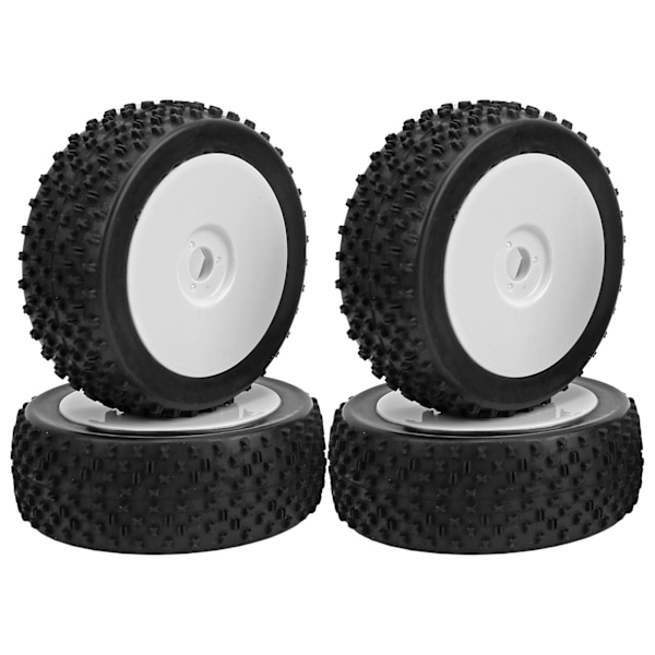 4 stk. RC Bil Dæk Hjul RC Tilbehørsdele Passer til 1/8 Traxxas HSP Tamiya (A8012)