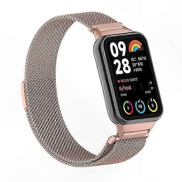 Magnetisk Milanese Loop-rem i rustfrit stål med stik til smart aktivitetsmåler Multicolor Style J
