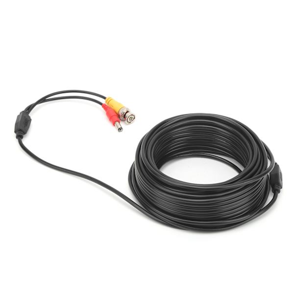 BNC+DC Video Strömkabel Säkerhetskamera CCTV Tråd Sladd W Kontakt Övervakningssystem (20m 65.6ft)
