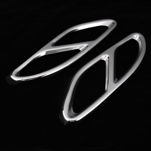 1 par avgasrörsskydd silver Passar Mercedes Benz A-klass W176 2016-2019