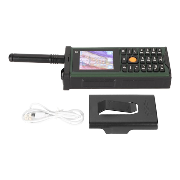 SG8800 Robust Telefon för Äldre 4 SIM-kort 4 Standby Senior Mobiltelefon Stor Knapp Tydligt Ljud 10000mAh Stöd Bluetooth Kamera Ficklampa Grön