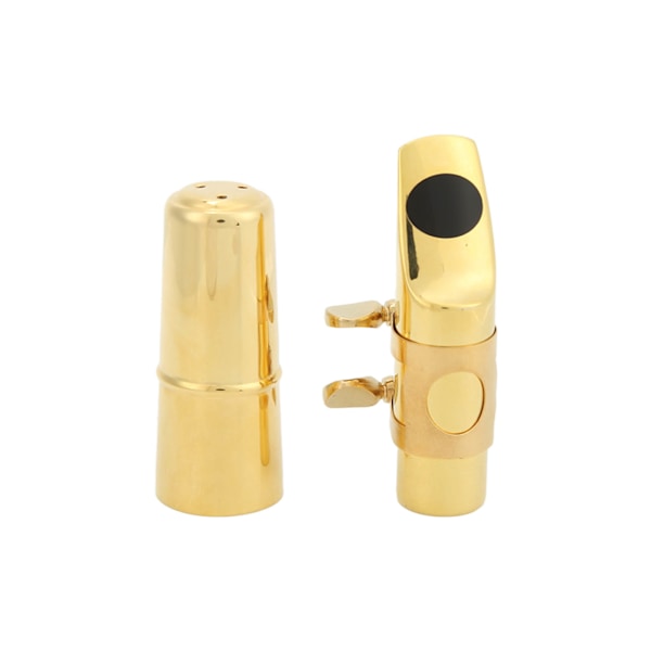 Saxofon Munstycksset Metall för Althorn Altsax med Lock Kuddar Instrumenttillbehör Nr.8 Storlek