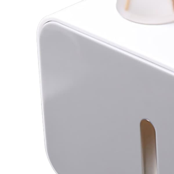 Väggmonterad Tissue Box Dubbel Pappersutlopp Vattentät och Fuktsäker Tissue Rack för Badrum Grå