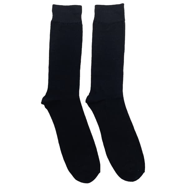【03】Kæmmede bomuldsstrømper, 10 par (sorte) Black Black 35-38