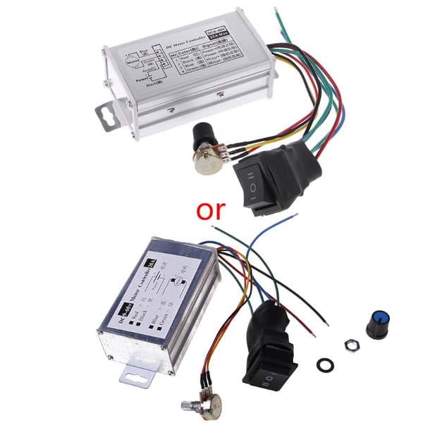 【03】til DC 12V 24V 36V 48V Soft Start Reversibel Motorhastighedsregulering PWM-controller P